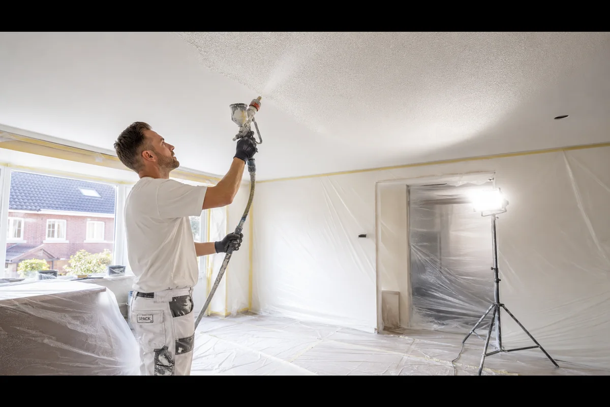 Vakman aan het werk tijdens een renovatie