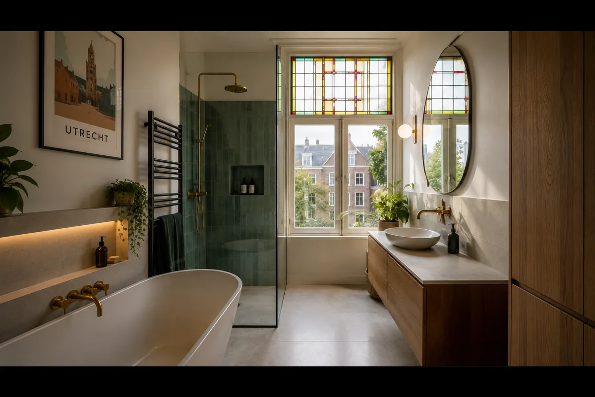 Badkamer renovatie Utrecht — sfeerimpressie badkamer