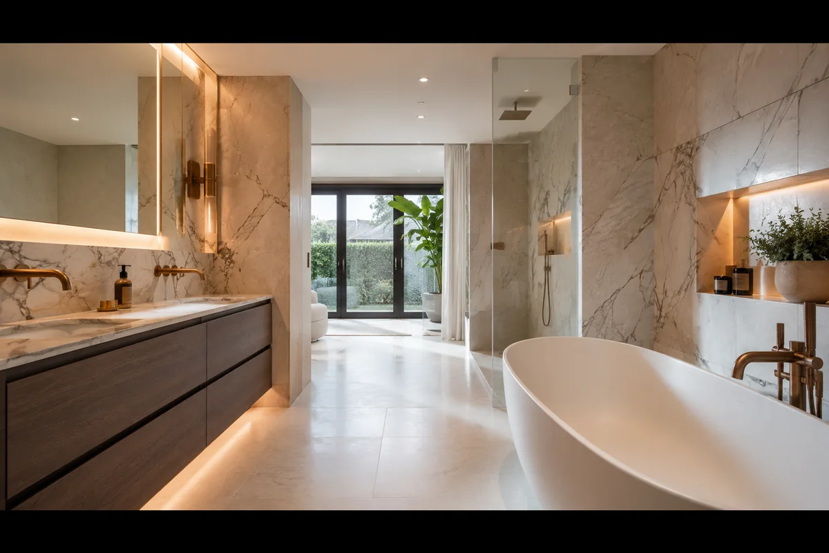 Luxe badkamer renovatie — voorbeeld van het resultaat